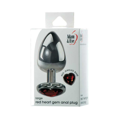 Adam & Eve Red Hearts Gem Anal Plug2
