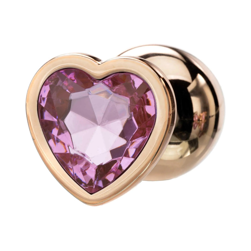Adam & Eve Rose Gold Pink Heart Anal Plug Training Set5