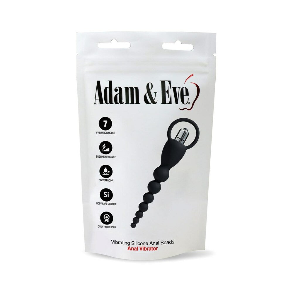 Adam & Eve Vibrating Silicone Anal Beads (Bag Packaging)5