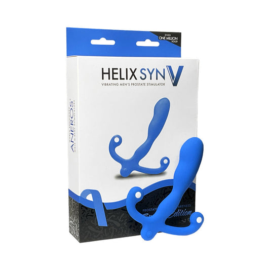 Aneros Helix Syn V Vibrating Prostate Stimulator Special Edition Blue 
