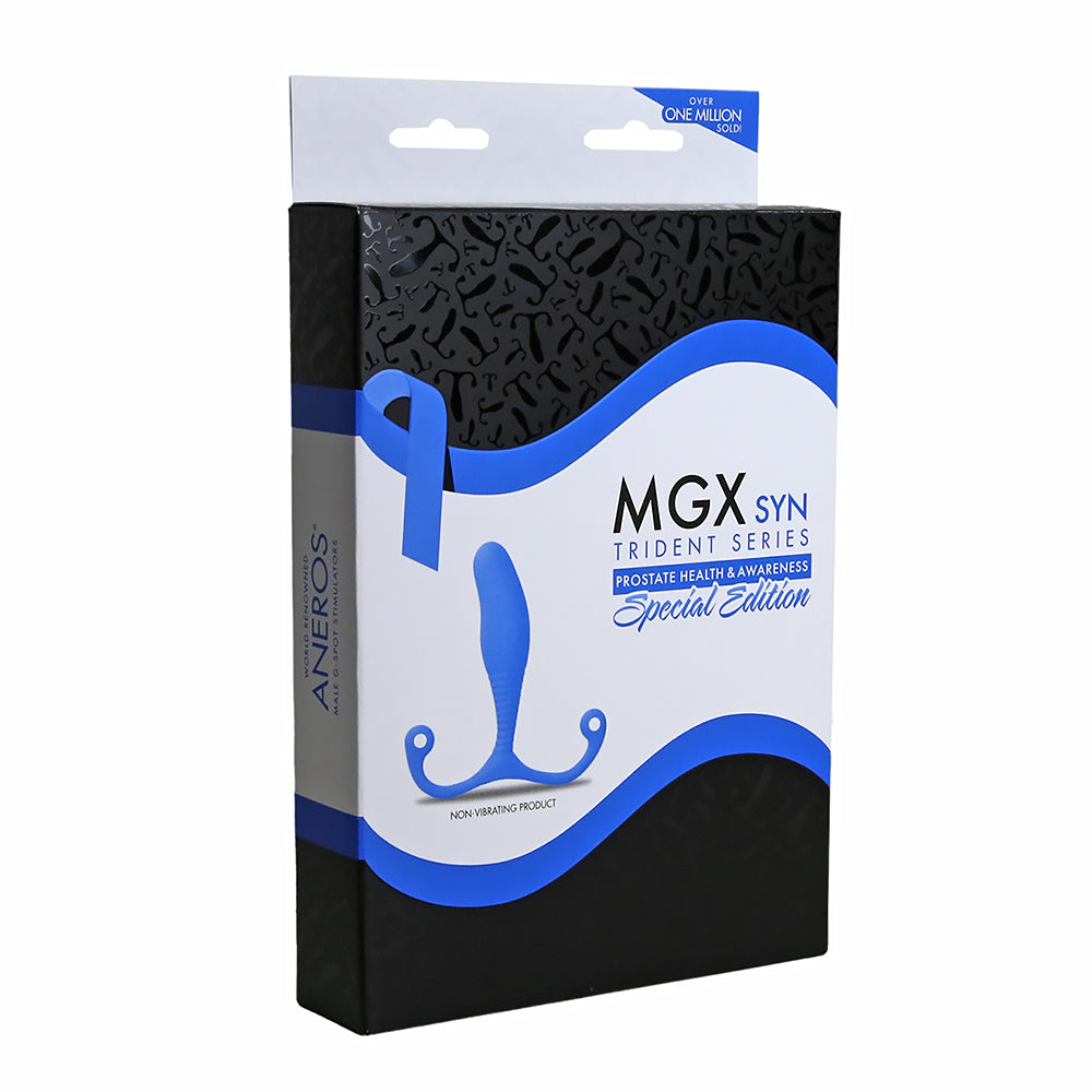 Aneros Trident Series MGX Syn Prostate Stimulator Special Edition Blue 