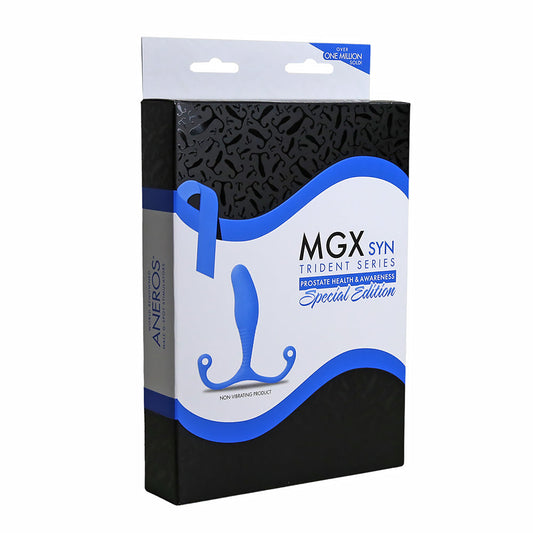 Aneros Trident Series MGX Syn Prostate Stimulator Special Edition Blue 