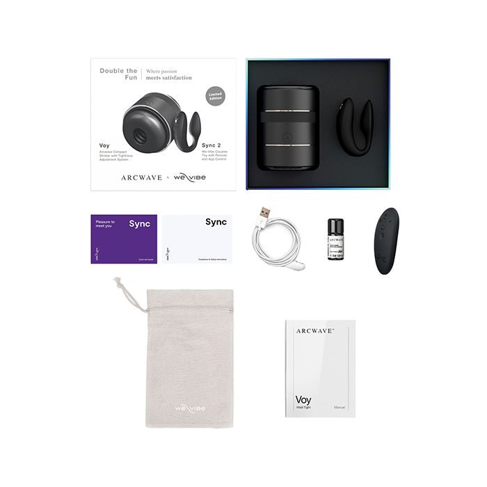Arcwave Voy / We-Vibe Sync 2 Double the Fun Pair - Black 3