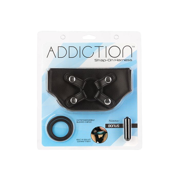 B.M.S. Enterprises Addiction Strap-On Harness - Black 