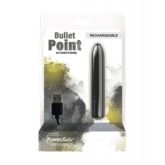 B.M.S. Enterprises Bullet Point Rechargeable Bullet - 10 Functions 