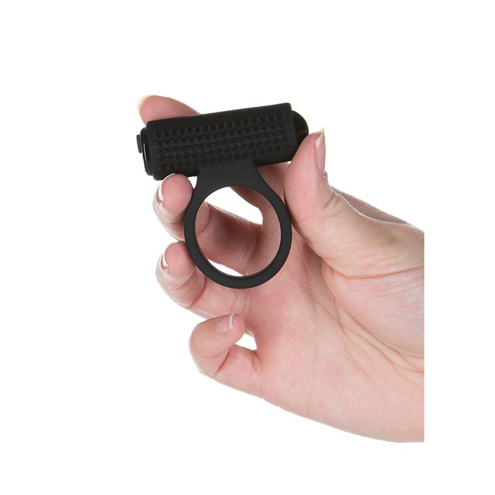 B.M.S. Enterprises Cosmic Cock Ring w/Rechargeable Bullet - 9 Functions Black 4
