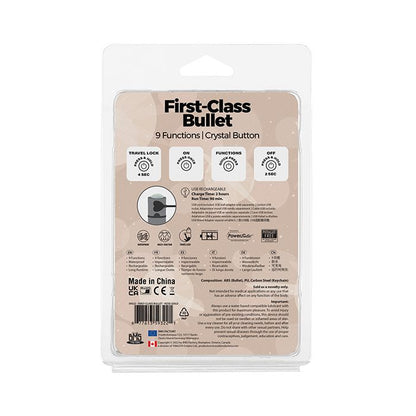 B.M.S. Enterprises First Class Mini Rechargeable Bullet w/Crystal - 9 Function 5