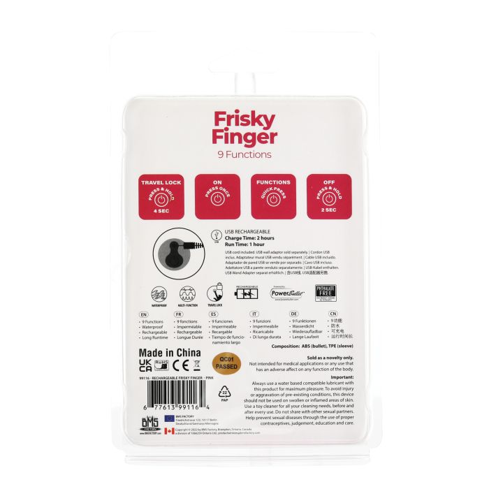 B.M.S. Enterprises Frisky Finger Rechargeable 2