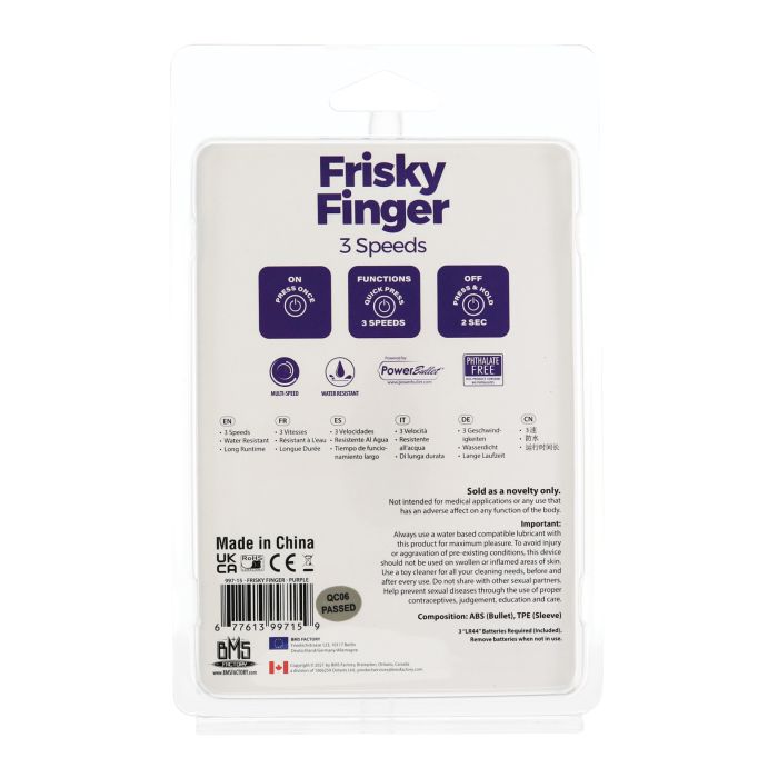 B.M.S. Enterprises Frisky Finger Unisex Stimulator 6