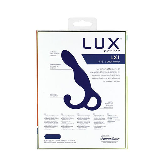 B.M.S. Enterprises Lux Active LX1 5.75" Silicone Anal Trainer - Dark Blue 1