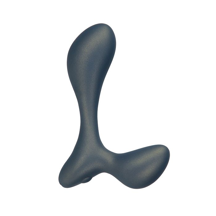B.M.S. Enterprises Lux Active LX3 4.3" Vibrating Anal Trainer - Dark Blue 2