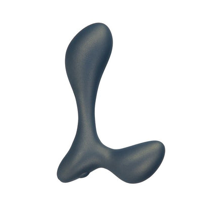 B.M.S. Enterprises Lux Active LX3 4.3" Vibrating Anal Trainer - Dark Blue 2