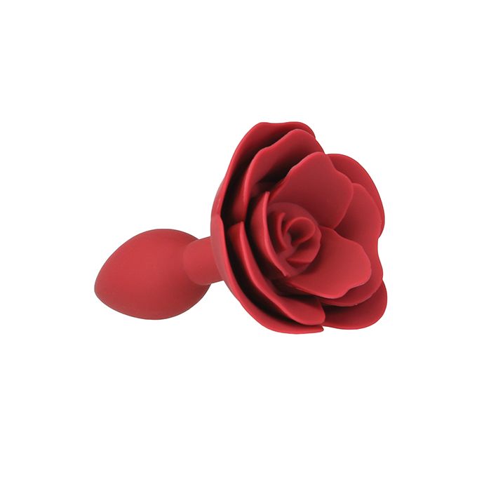 B.M.S. Enterprises Lux Active Red Rose Silicone Anal Plug 3