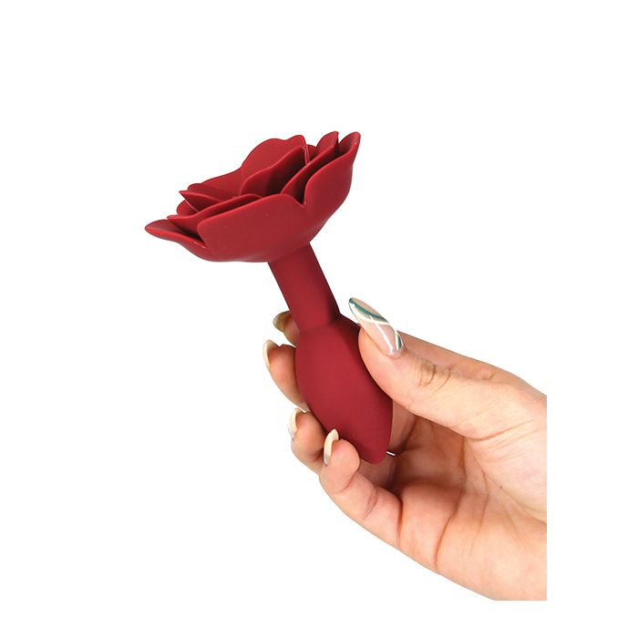 B.M.S. Enterprises Lux Active Red Rose Silicone Anal Plug 4