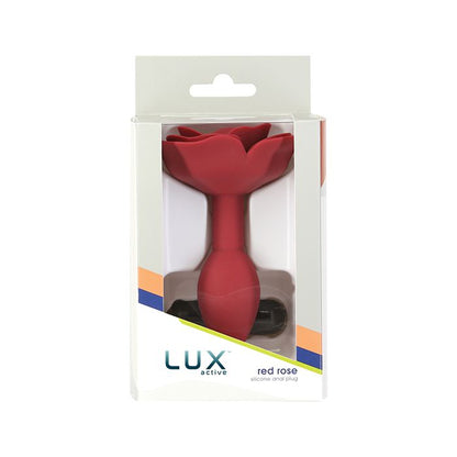 B.M.S. Enterprises Lux Active Red Rose Silicone Anal Plug 