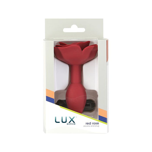 B.M.S. Enterprises Lux Active Red Rose Silicone Anal Plug 
