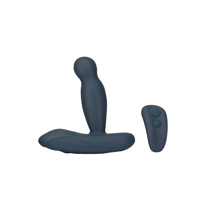 B.M.S. Enterprises Lux Active Revolve 4.5" Rotating & Vibrating Anal Massager - Dark Blue 2