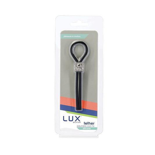 B.M.S. Enterprises Lux Active Tether Adjustable Cock Tie - Black 