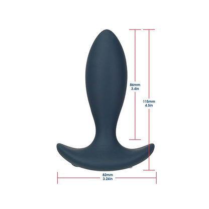 B.M.S. Enterprises Lux Active Throb Anal Pulsating Massager w/Remote - Dark Blue 3