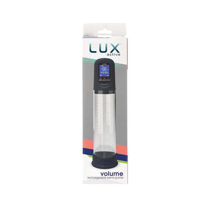 B.M.S. Enterprises Lux Active Volume Rechargeable Penis Pump - Black 