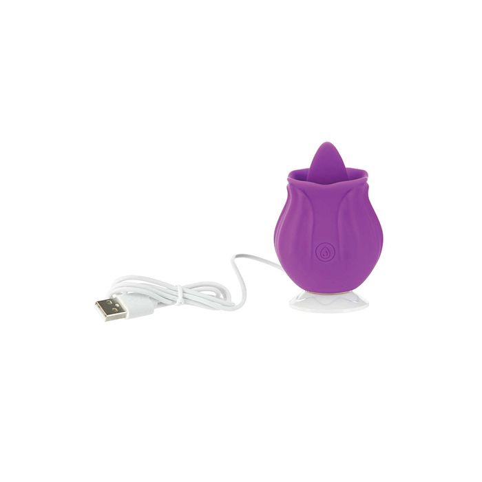 B.M.S. Enterprises M'Lady Flickering Tongue & Vibrating Clitoral Stimulator - Purple 4