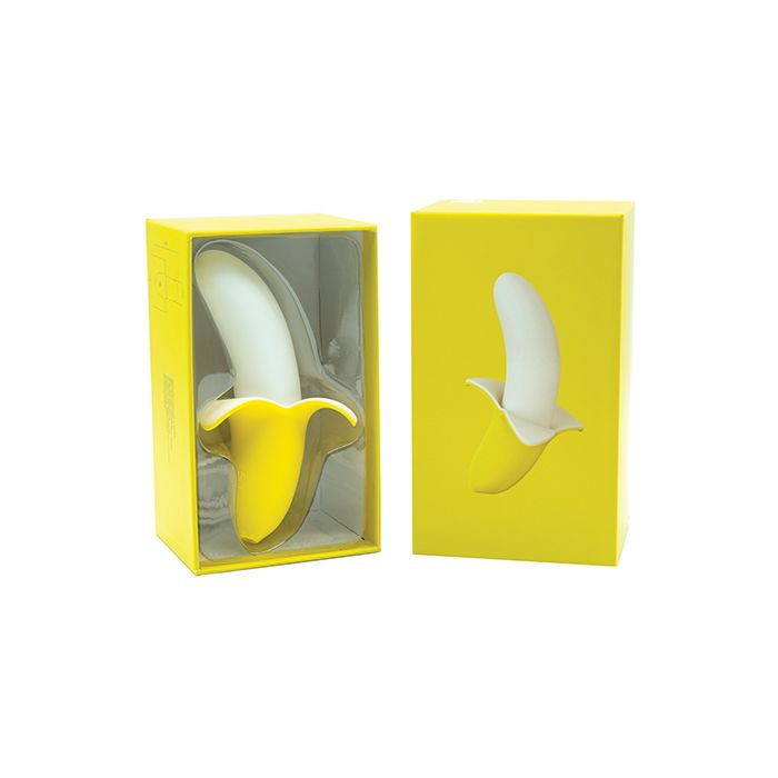 B.M.S. Enterprises Mini Banana Vibrator - Yellow 