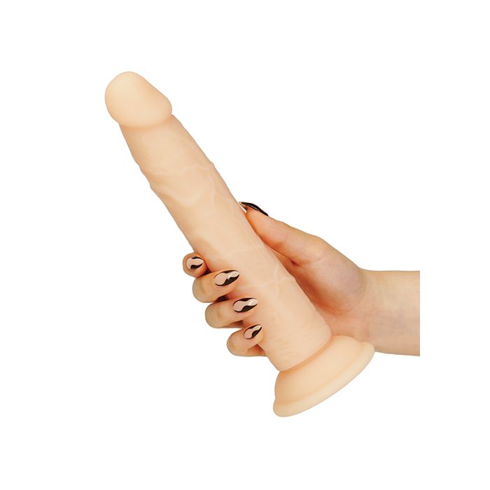B.M.S. Enterprises Naked Addiction 9" Dual Density Silicone Dildo - Vanilla 1