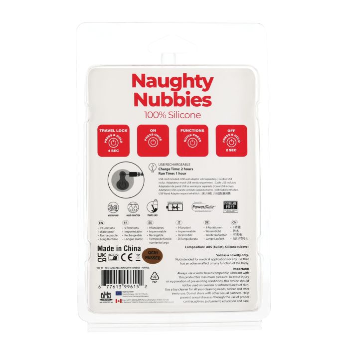 B.M.S. Enterprises Naughty Nubbies Rechargeable 2