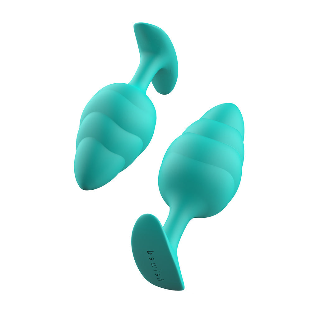 B Swish Bfilled Basic Plus Wave Anal Plug Seafoam3