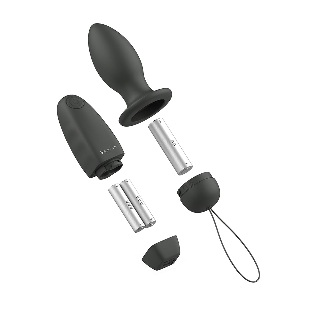 B Swish Bfilled Classic Unleashed Vibrating Plug Black4