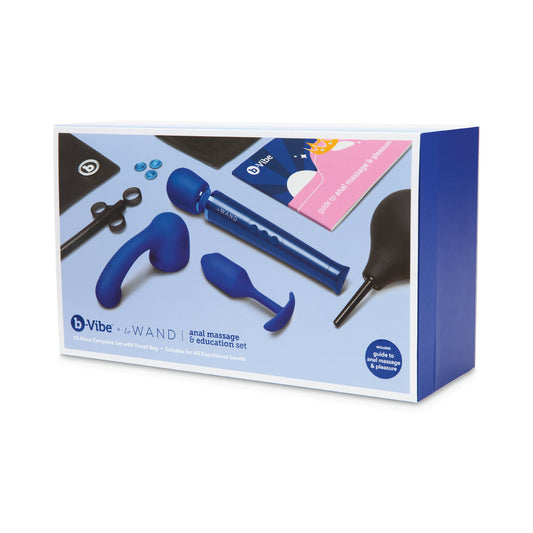 b-Vibe Anal Massage & Education Set Blue 