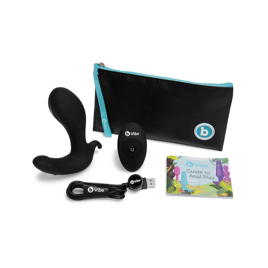 b-Vibe Expand Expanding and Vibrating Remote Control Plug Black 