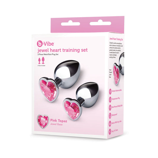 b-Vibe Jewel Metal Training Plug Set 