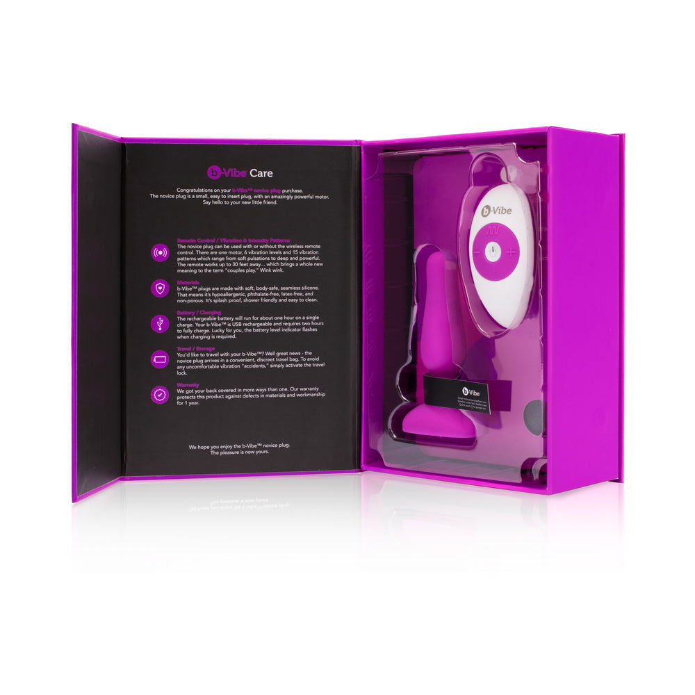 b-Vibe Novice Rechargeable Remote-Controlled Vibrating Silicone Anal Plug15