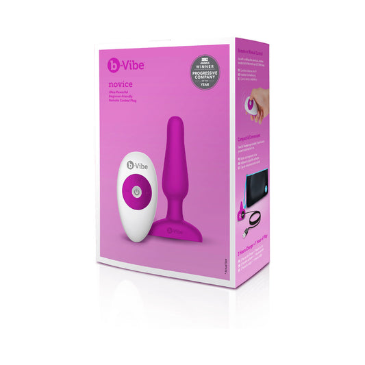 b-Vibe Novice Rechargeable Remote-Controlled Vibrating Silicone Anal Plug1