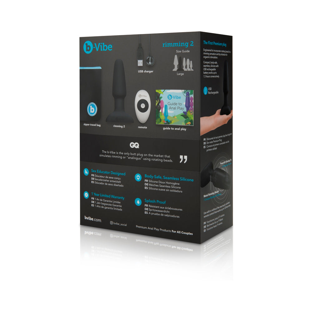 b-Vibe Rimming 2 Rotating and Vibrating Remote Control Plug13
