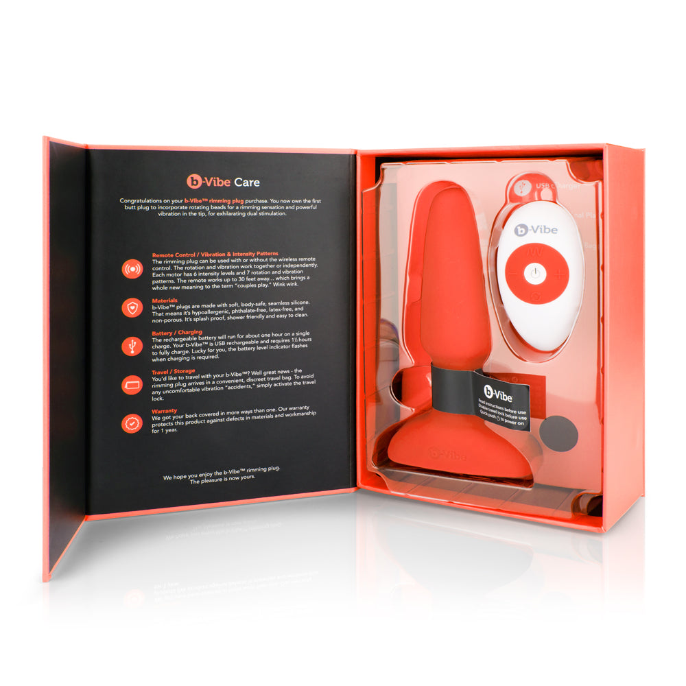 b-Vibe Rimming 2 Rotating and Vibrating Remote Control Plug24