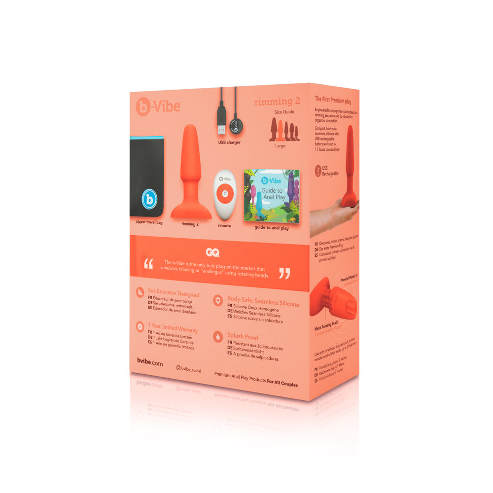 b-Vibe Rimming 2 Rotating and Vibrating Remote Control Plug25