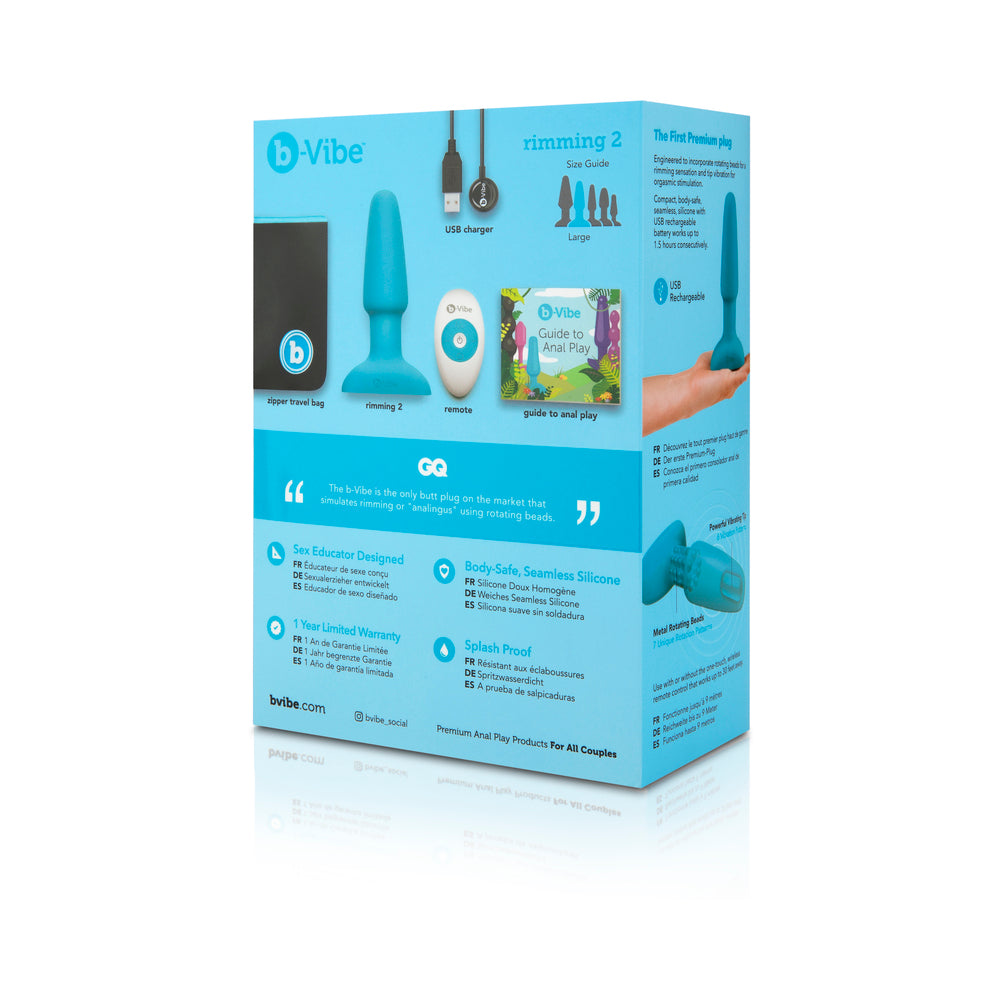 b-Vibe Rimming 2 Rotating and Vibrating Remote Control Plug35