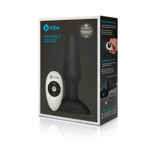 b-Vibe Rimming 2 Rotating and Vibrating Remote Control Plug 
