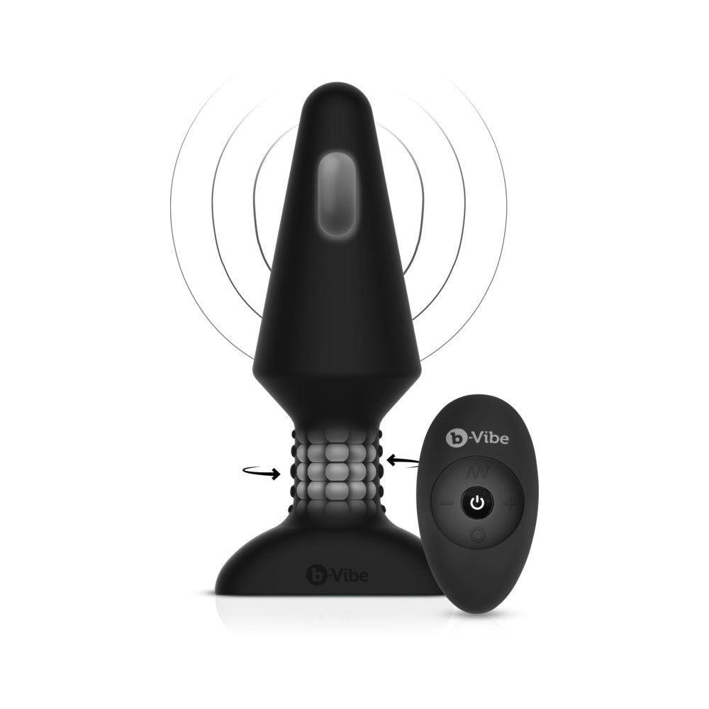 b-Vibe Rimming XL Rotating and Vibrating Remote Control Plug Black7