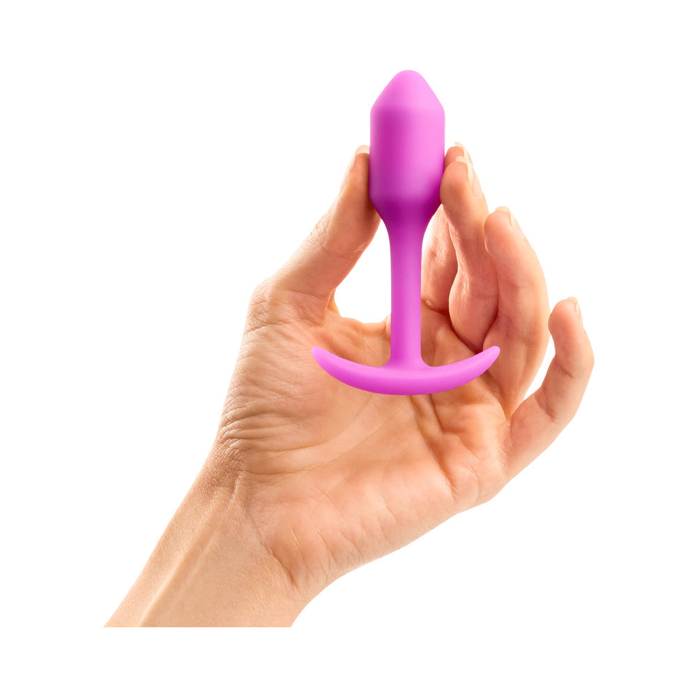 b-Vibe Snug Plug 1 Weighted Silicone Anal Plug13