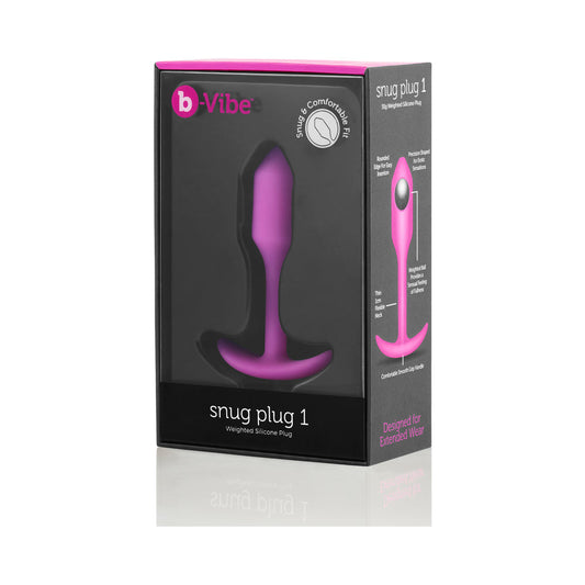 b-Vibe Snug Plug 1 Weighted Silicone Anal Plug1