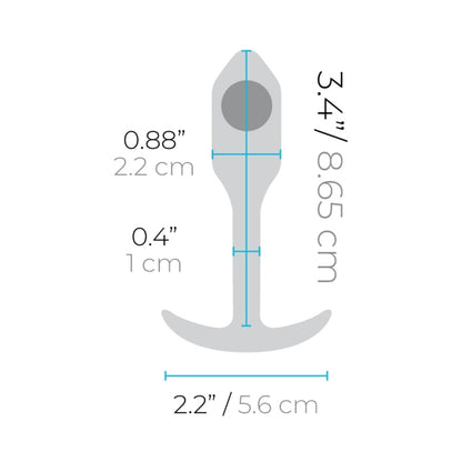 b-Vibe Snug Plug 1 Weighted Silicone Anal Plug25