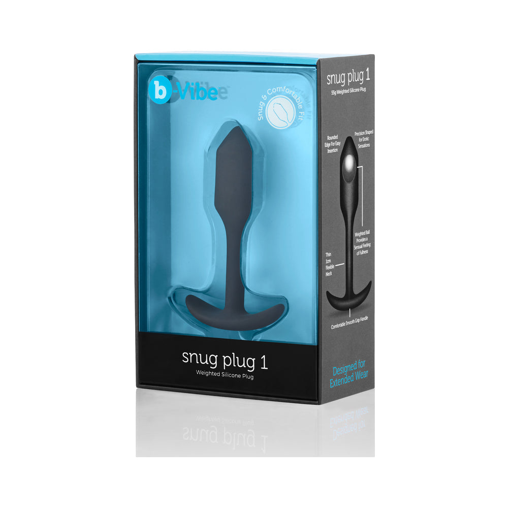 b-Vibe Snug Plug 1 Weighted Silicone Anal Plug 
