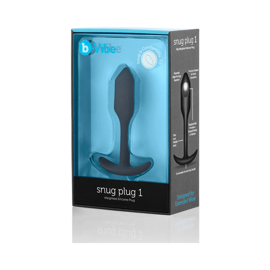 b-Vibe Snug Plug 1 Weighted Silicone Anal Plug 