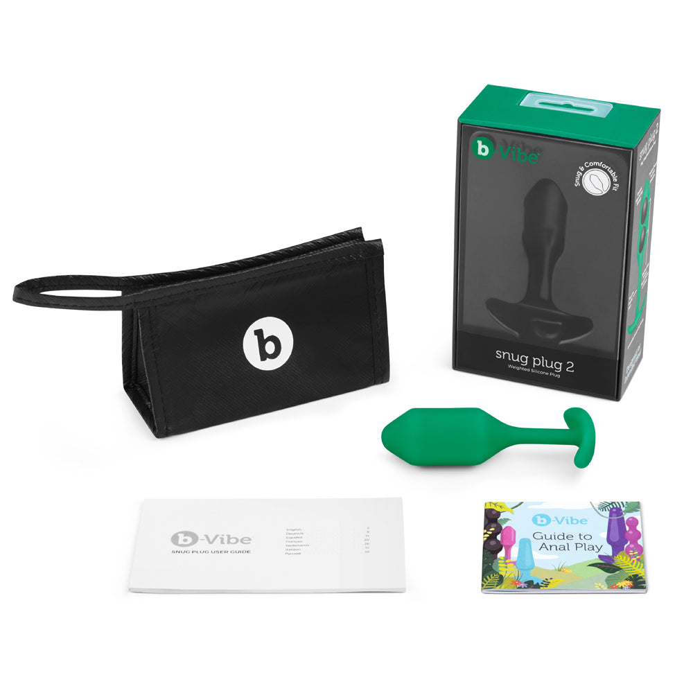 b-Vibe Snug Plug 2 Weighted Silicone Anal Plug15