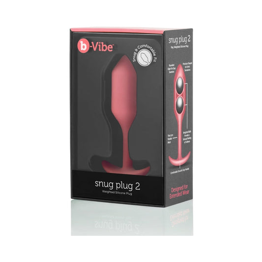 b-Vibe Snug Plug 2 Weighted Silicone Anal Plug1