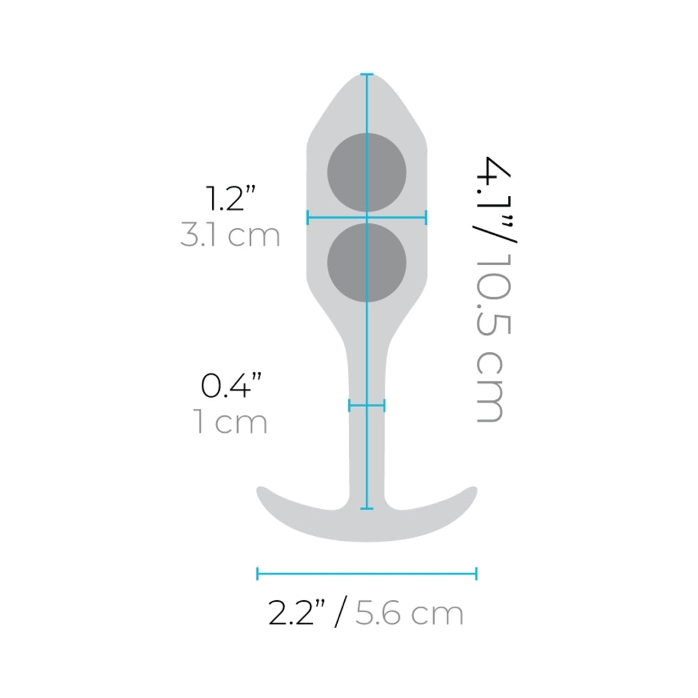 b-Vibe Snug Plug 2 Weighted Silicone Anal Plug20
