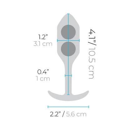 b-Vibe Snug Plug 2 Weighted Silicone Anal Plug20